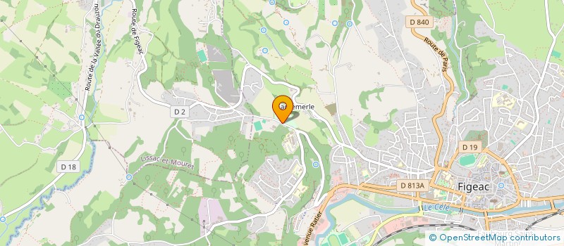 localisation de l'entreprise CAUSOLAIRE  LISSAC-ET-MOURET