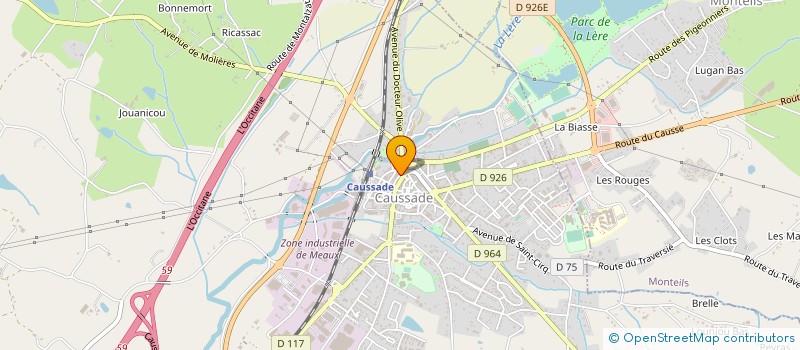 localisation de l'entreprise CAUSSADE BIJOUX  CAUSSADE