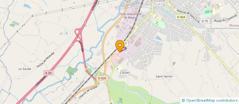 localisation de l'entreprise CAUSSADE CENTRE AUTO  CAUSSADE