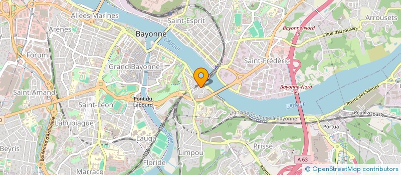 localisation de l'entreprise CAUSSADE SEL à BAYONNE