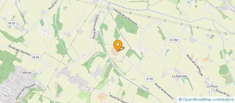 localisation de l'entreprise CAUSSANEL G  LAVALETTE