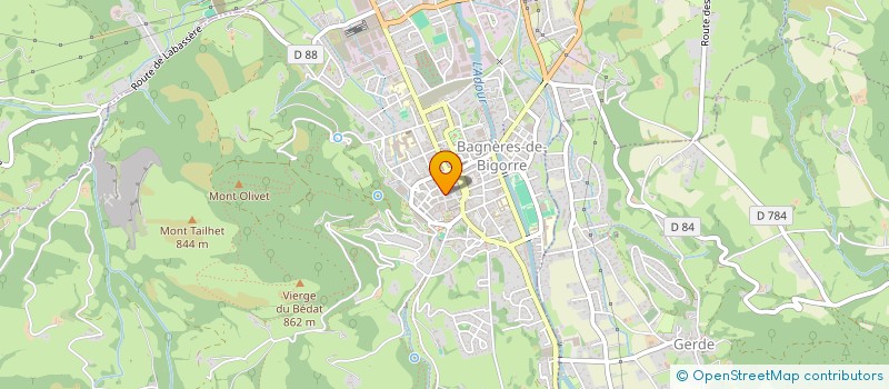 localisation de l'entreprise CAUSSAPELLI  BAGNERES-DE-BIGORRE