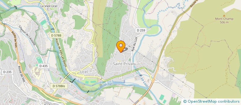 localisation de l'entreprise CAUSSAVERS  SAINT-PRIVAT