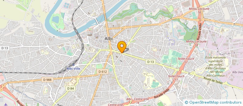 localisation de l'entreprise CAUSSE  ALBI