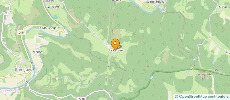 localisation de l'entreprise CAUSSE BAS  BRENGUES