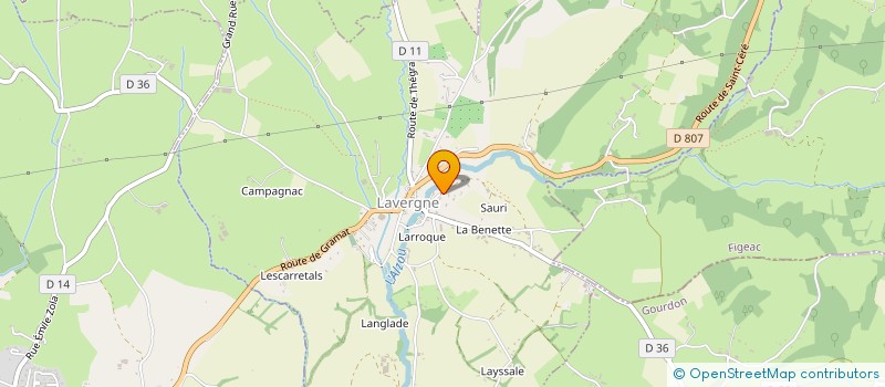 localisation de l'entreprise CAUSSE CONSEIL S.A.S  LAVERGNE