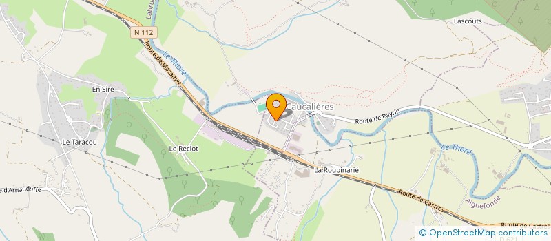 localisation de l'entreprise CAUSSE COUNTRY CLUB CAUCALIERES  CAUCALIERES