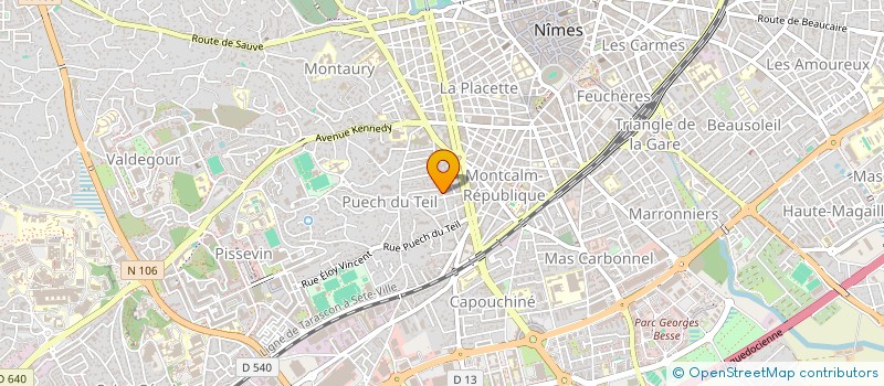 localisation de l'entreprise CAUSSE LAFFAY  NIMES