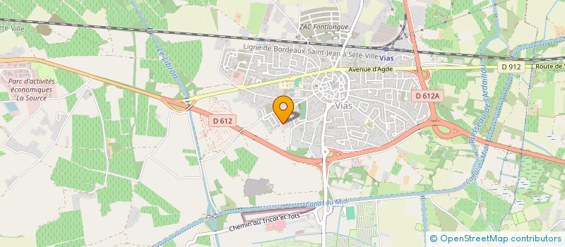 localisation de l'entreprise CAUSSE POULET  VIAS