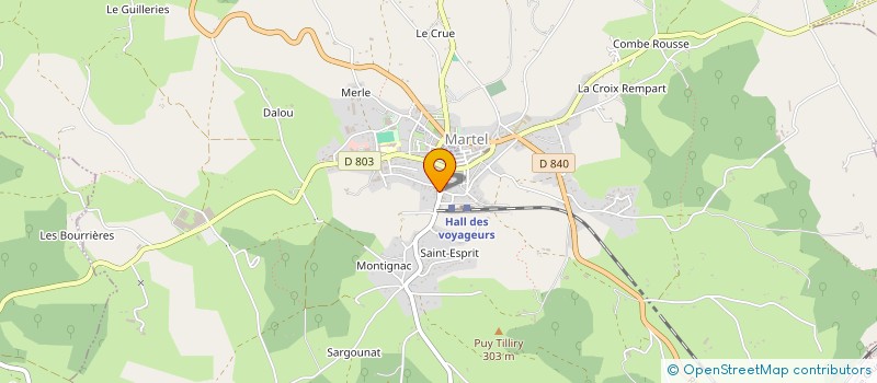 localisation de l'entreprise CAUSSE TOUJOURS  MARTEL