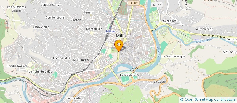 localisation de l'entreprise CAUSSES VIDEO SARL à MILLAU