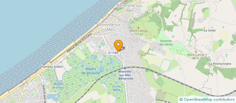 localisation de l'entreprise CAUSSIL / MARTIN  BLONVILLE-SUR-MER