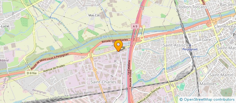 localisation de l'entreprise CAUSTIER FRANCE  PERPIGNAN