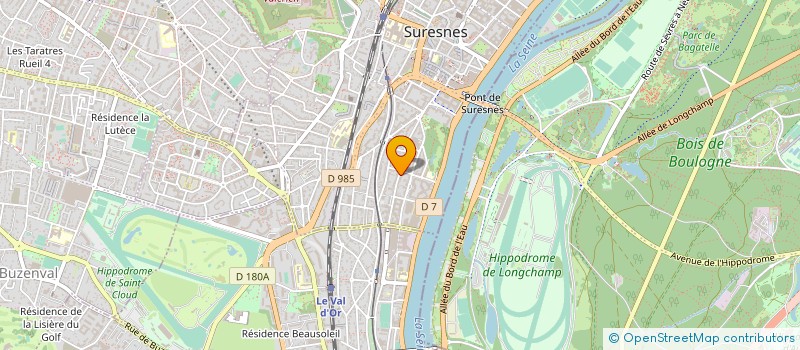 localisation de l'entreprise CAUTY MARCEL à SURESNES