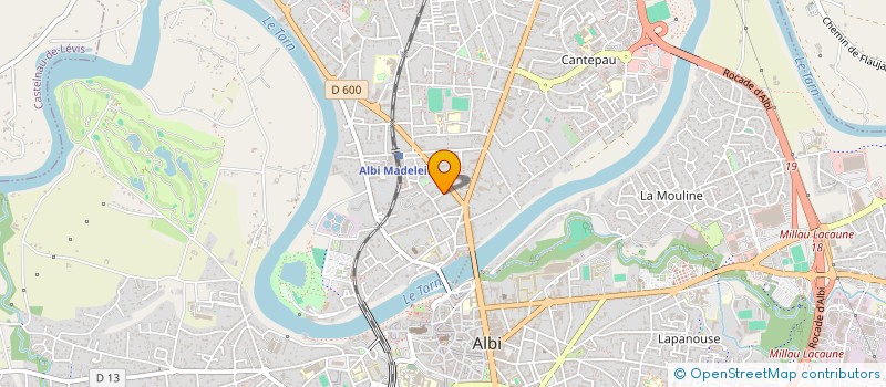 localisation de l'entreprise CAUVA à ALBI