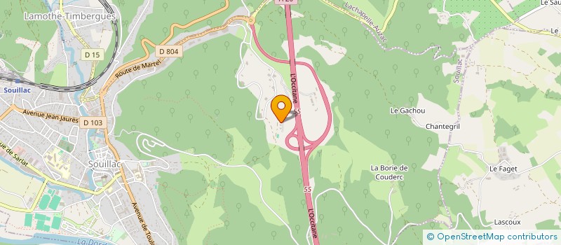 localisation de l'entreprise CAUVAL'SPORT  SOUILLAC