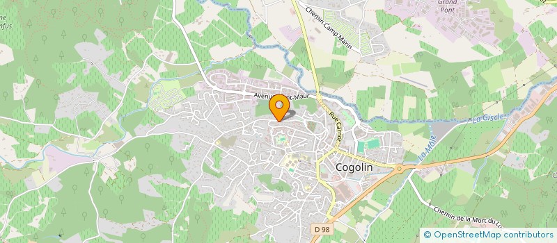 localisation de l'entreprise CAUVET  COGOLIN