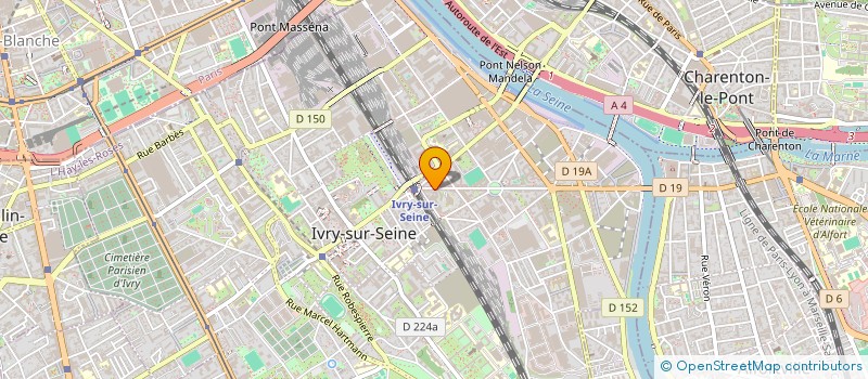 localisation de l'entreprise CAUVIN INGENIERIE à IVRY-SUR-SEINE