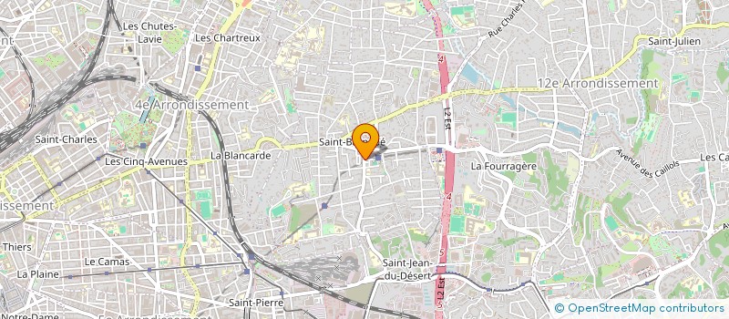localisation de l'entreprise CAUVIN PRESSE 15 à MARSEILLE