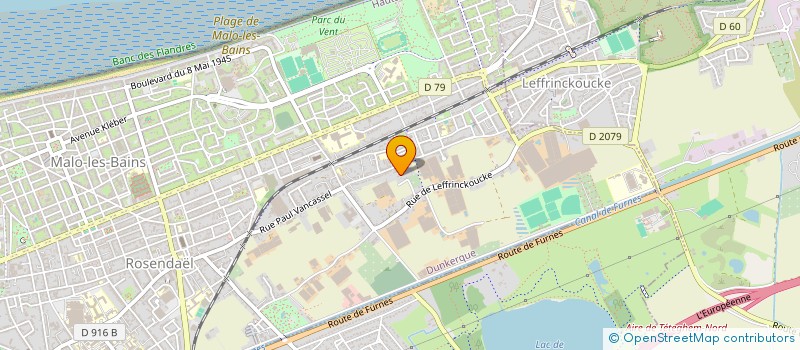 localisation de l'entreprise CAUWET à DUNKERQUE