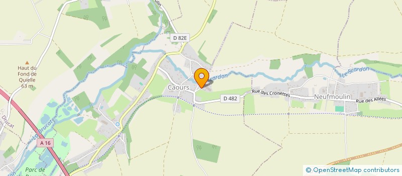 localisation de l'entreprise CAUX  CAOURS