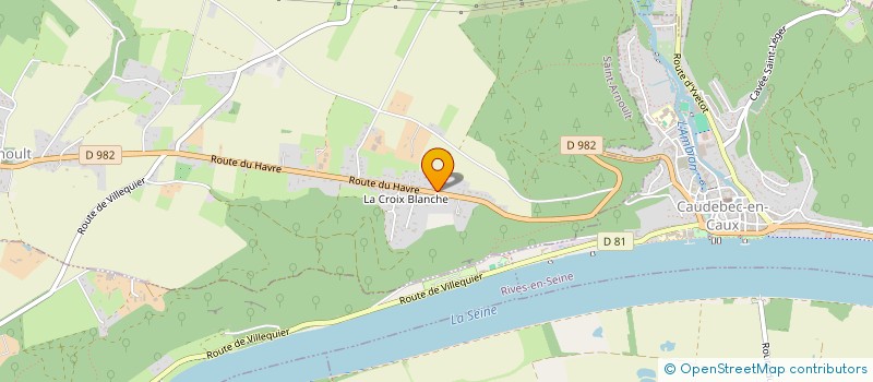 localisation de l'entreprise CAUX AUTO  SAINT-ARNOULT