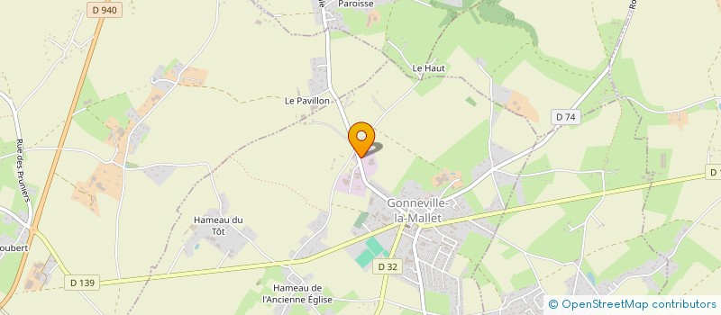 localisation de l'entreprise CAUX ENVIRONNEMENT à GONNEVILLE-LA-MALLET