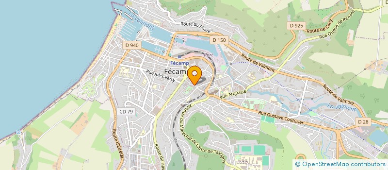 localisation de l'entreprise CAUX IMMO CANY  FECAMP