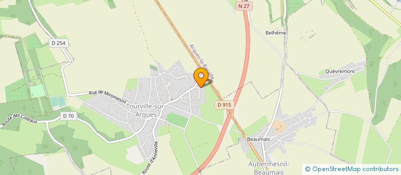 localisation de l'entreprise CAUX LOCATION  TOURVILLE-SUR-ARQUES