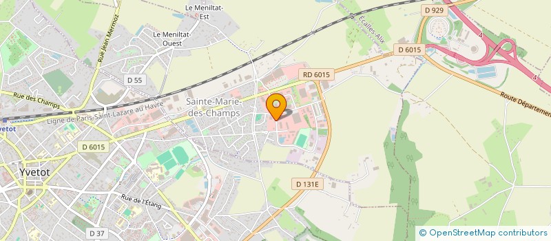 localisation de l'entreprise CAUX TELECOM à SAINTE-MARIE-DES-CHAMPS