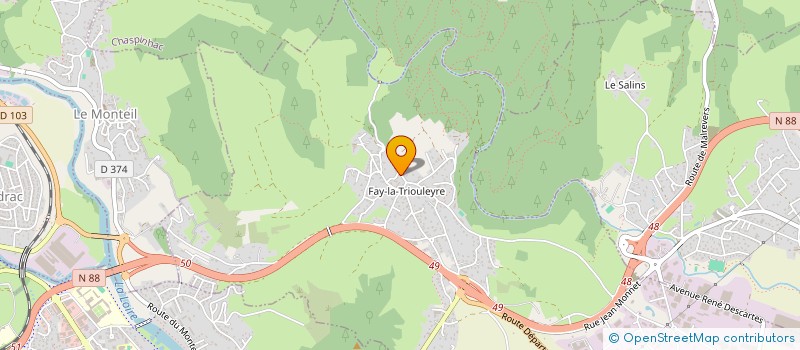 localisation de l'entreprise CAV'ALLAIN  BLAVOZY