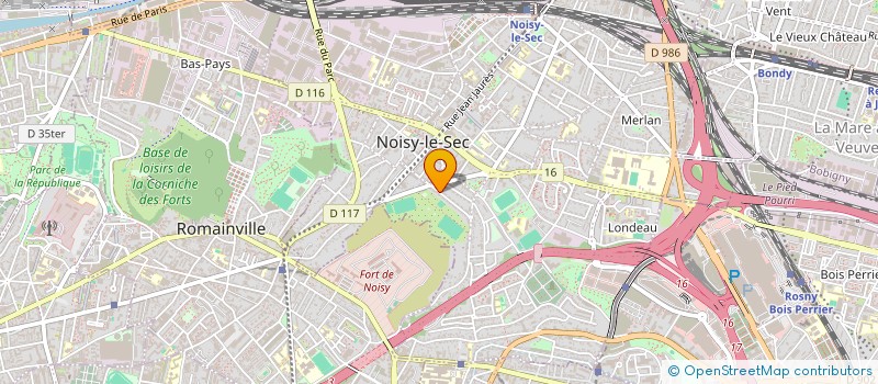 localisation de l'entreprise CAV FBF à NOISY-LE-SEC