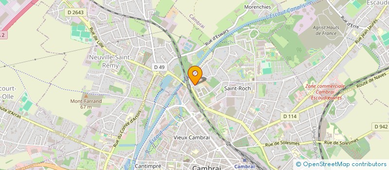 localisation de l'entreprise CAVA à CAMBRAI