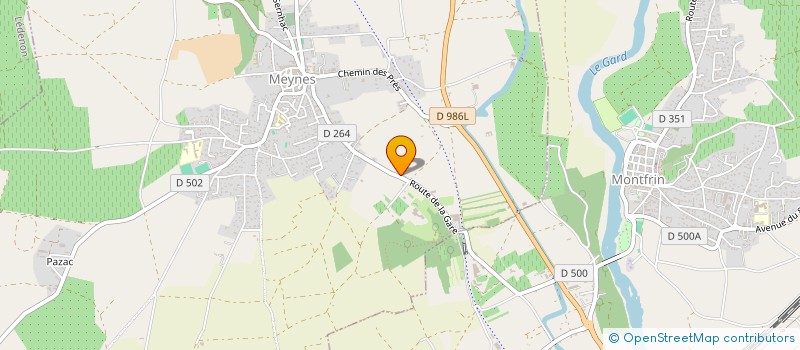 localisation de l'entreprise CAVA  MEYNES