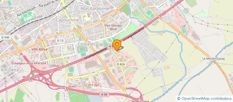 localisation de l'entreprise CAVA LOC  NIMES