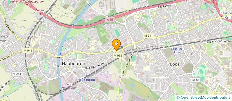 localisation de l'entreprise CAVAFLOR  HAUBOURDIN