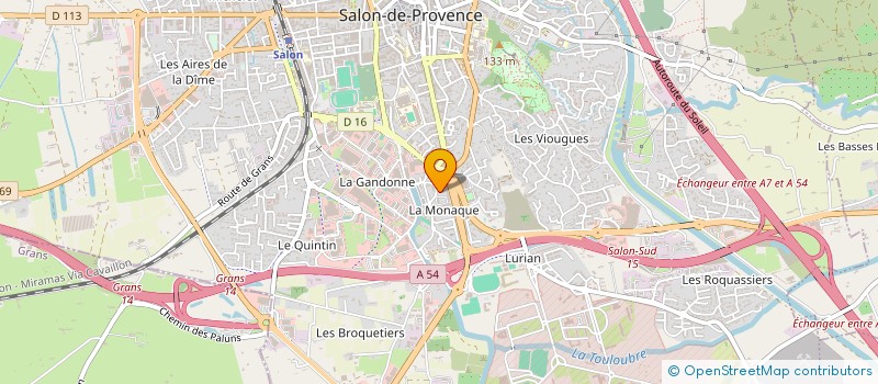 localisation de l'entreprise CAVAGNA ET FILS MATERIEL  SALON-DE-PROVENCE