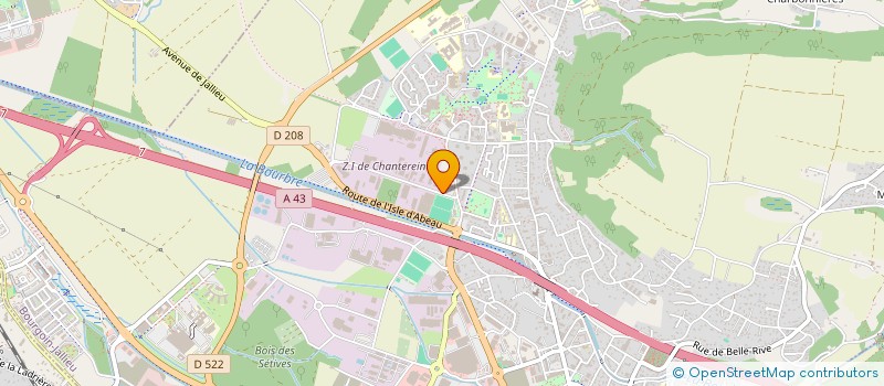 localisation de l'entreprise CAVAGNA FRERES à BOURGOIN-JALLIEU