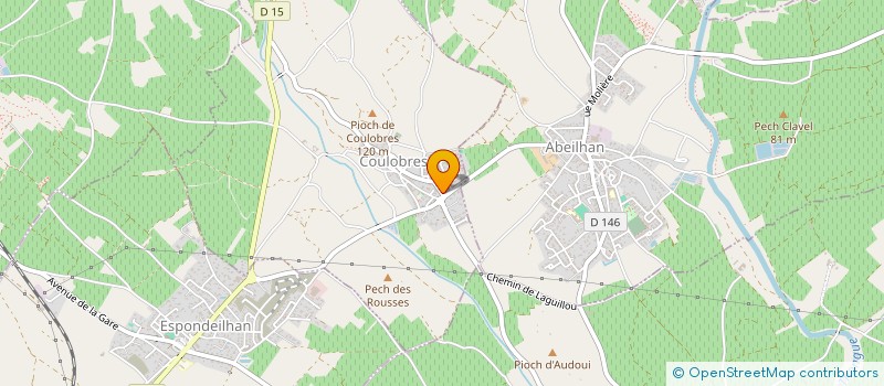 localisation de l'entreprise CAVAILLES FILS à COULOBRES