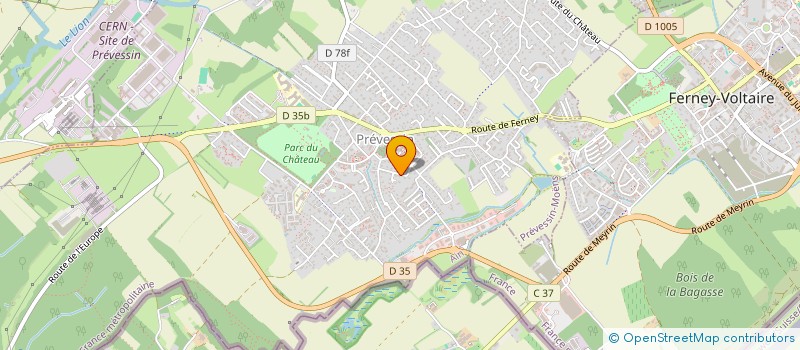 localisation de l'entreprise CAVAILLES MARINE & SIMON  PREVESSIN-MOENS