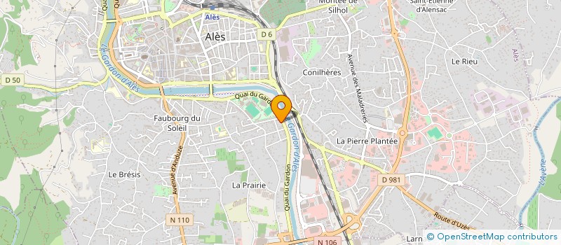 localisation de l'entreprise CAVAILLON  ALES