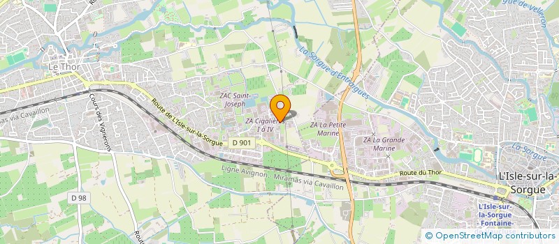 localisation de l'entreprise CAVAILLON INVEST  LE THOR