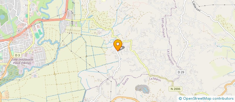 localisation de l'entreprise CAVAL' ART  LE LAMENTIN