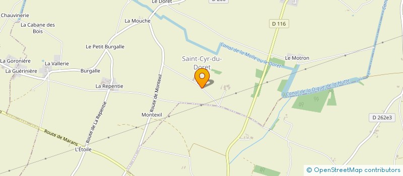 localisation de l'entreprise CAVAL 'AUNIS  SAINT-CYR-DU-DORET