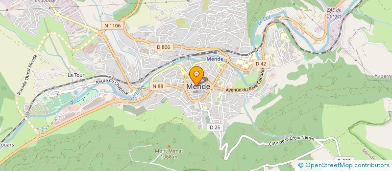 localisation de l'entreprise CAVAL'BOUTIK  MENDE