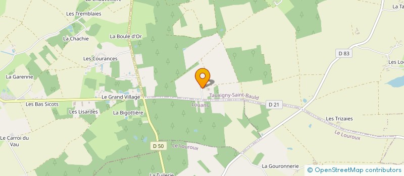 localisation de l'entreprise CAVAL'KEOS  TAUXIGNY-SAINT-BAULD