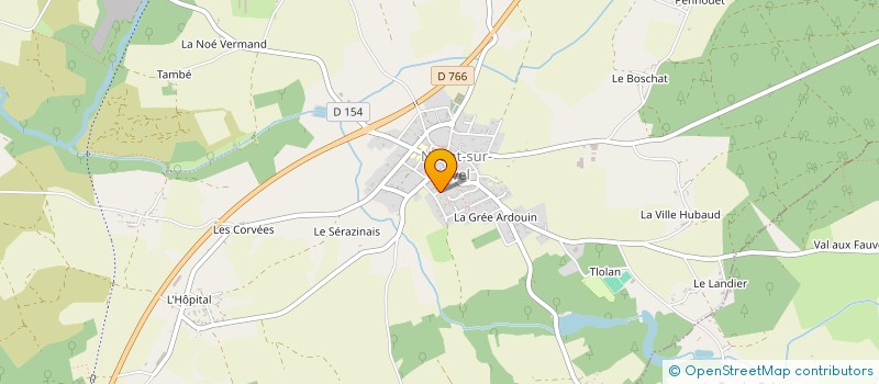 localisation de l'entreprise CAVAL'O'DUC (COD)  NEANT-SUR-YVEL