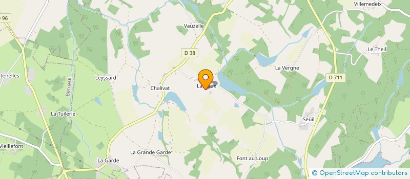 localisation de l'entreprise CAVAL' OREE à SAINT-PARDOUX-LE-LAC