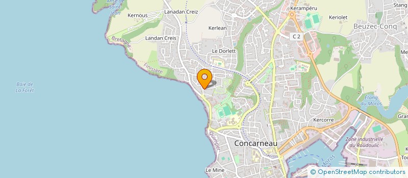 localisation de l'entreprise CAVAL SATORI-MEDIATION EQUINE à CONCARNEAU