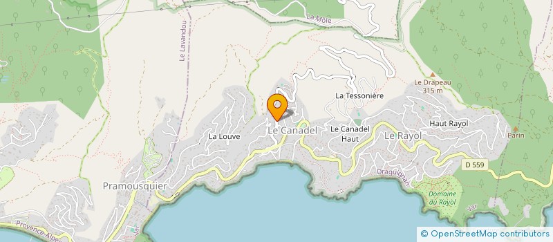 localisation de l'entreprise CAVALAIRE GYM AVENIR à RAYOL-CANADEL-SUR-MER